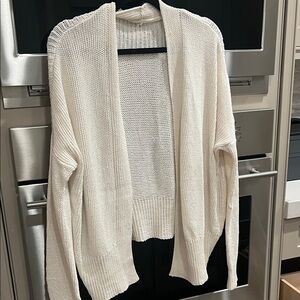 Off White/ Cream Knit Shrug Cardigan
